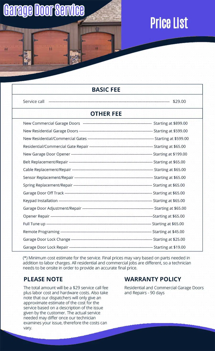 Neighborhood Garage Door Service Houston, TX 713-425-7721